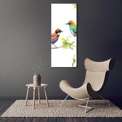 Tableau sur verre acrylique Oiseaux