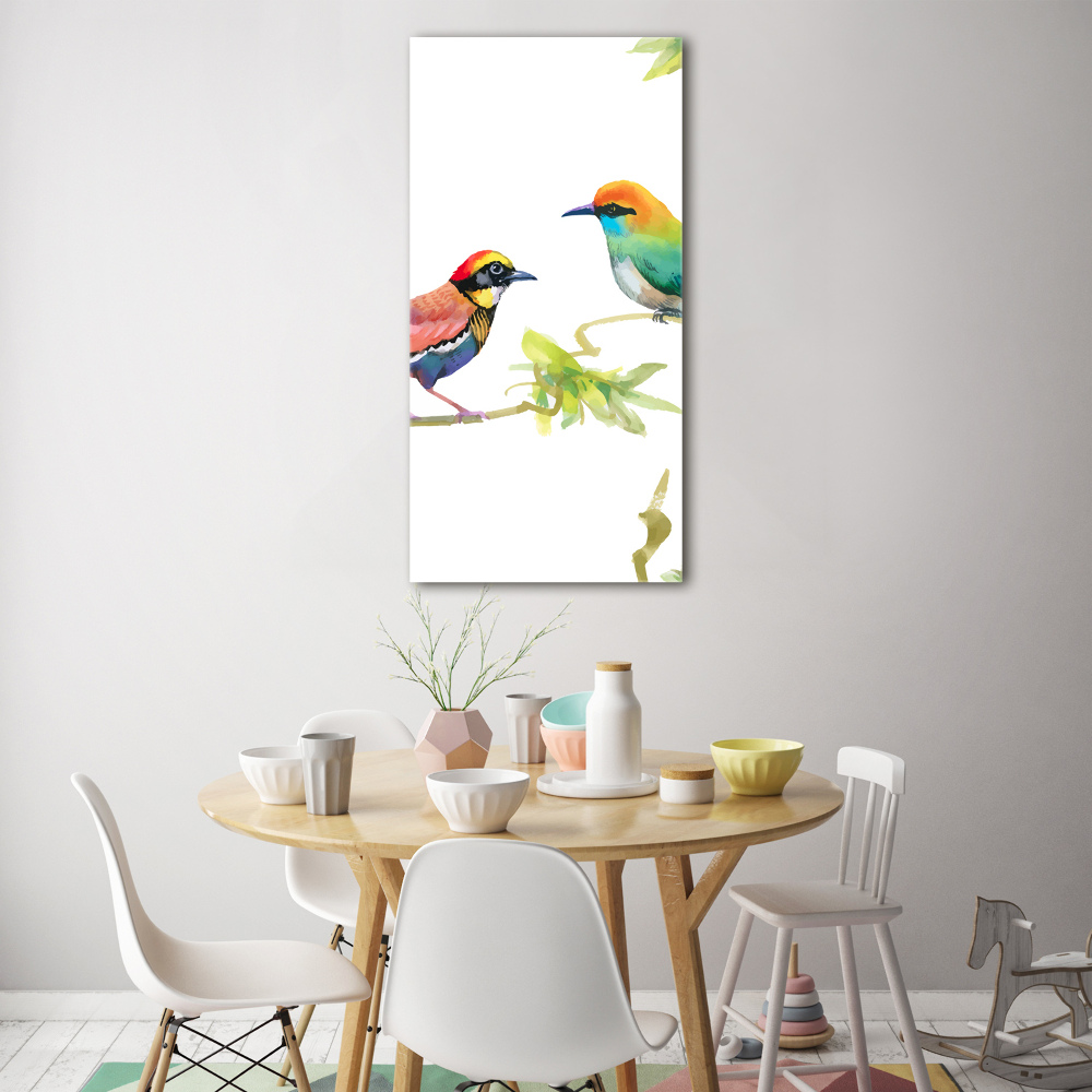 Tableau sur verre acrylique Oiseaux