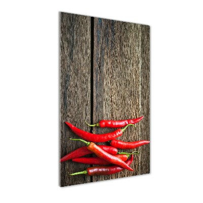 Tableau en acrylique Piments chilli