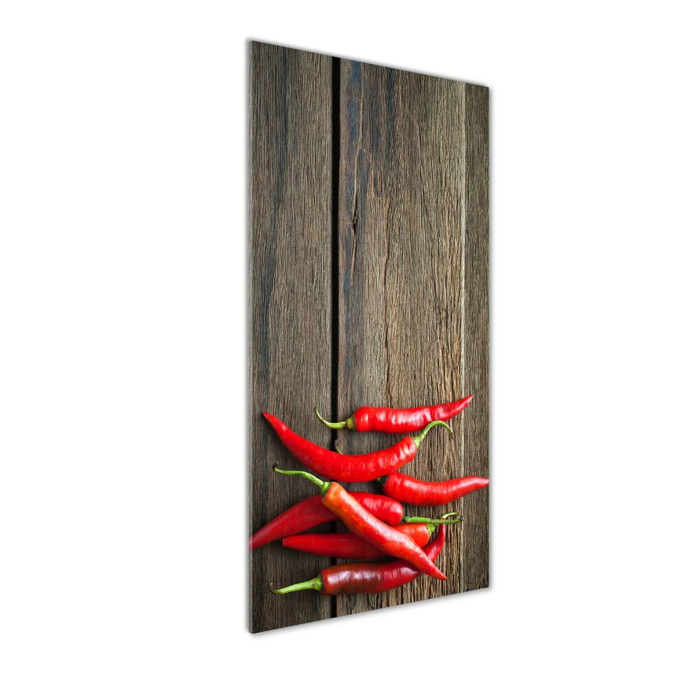 Tableau en acrylique Piments chilli