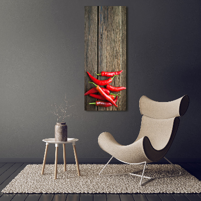 Tableau en acrylique Piments chilli