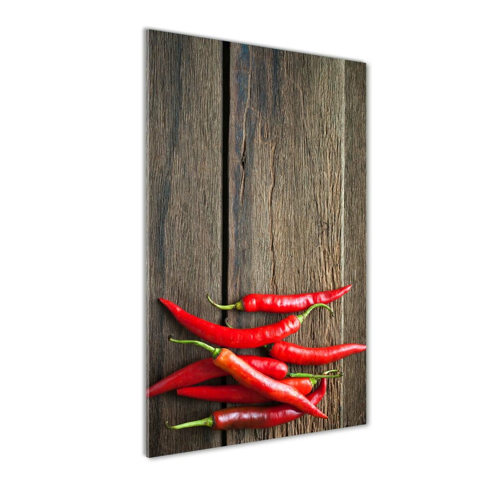 Tableau en acrylique Piments chilli