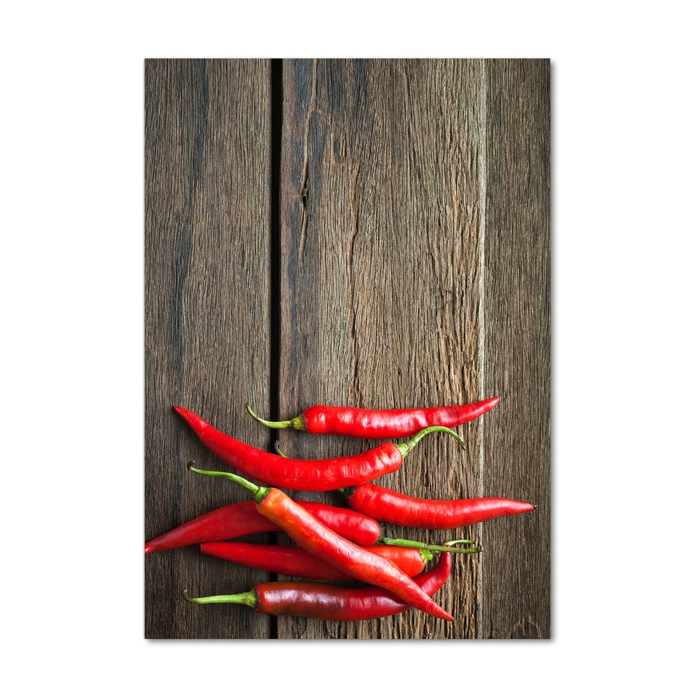 Tableau en acrylique Piments chilli