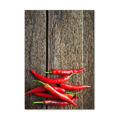 Tableau en acrylique Piments chilli