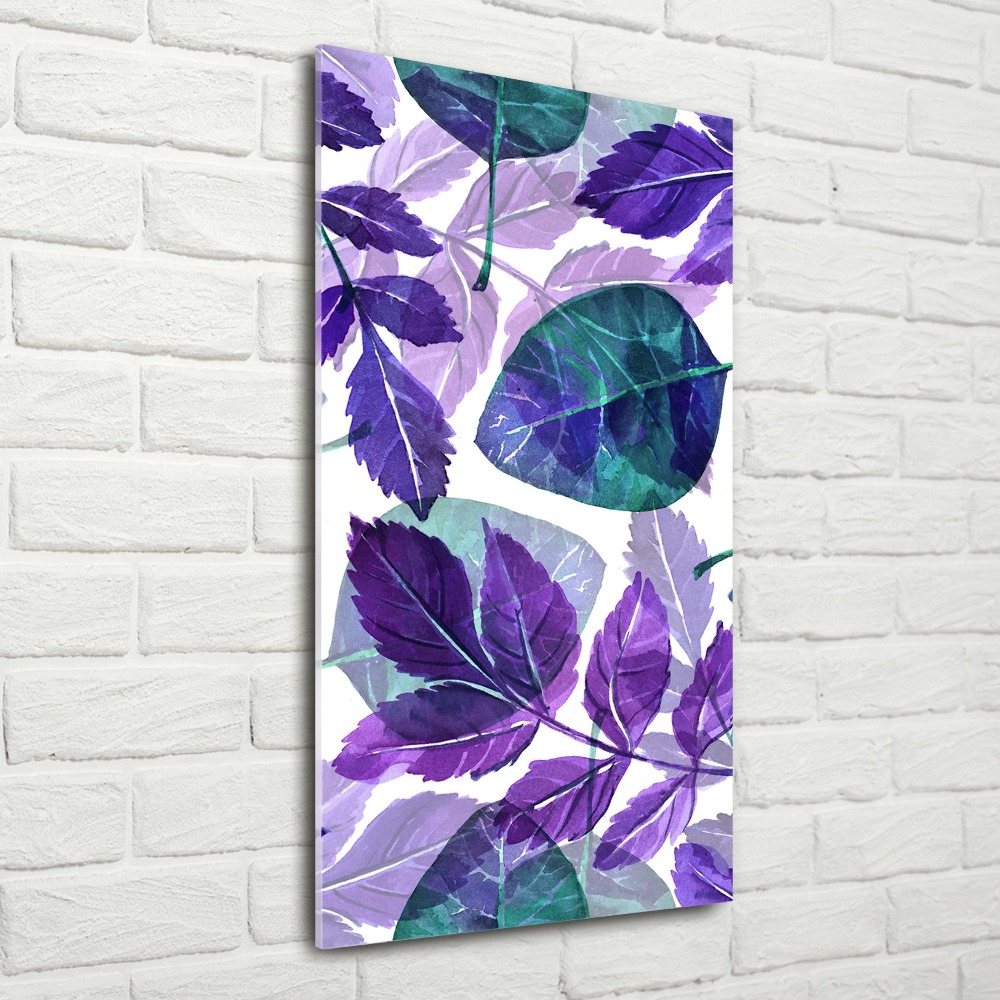 Tableau verre acrylique Les feuilles