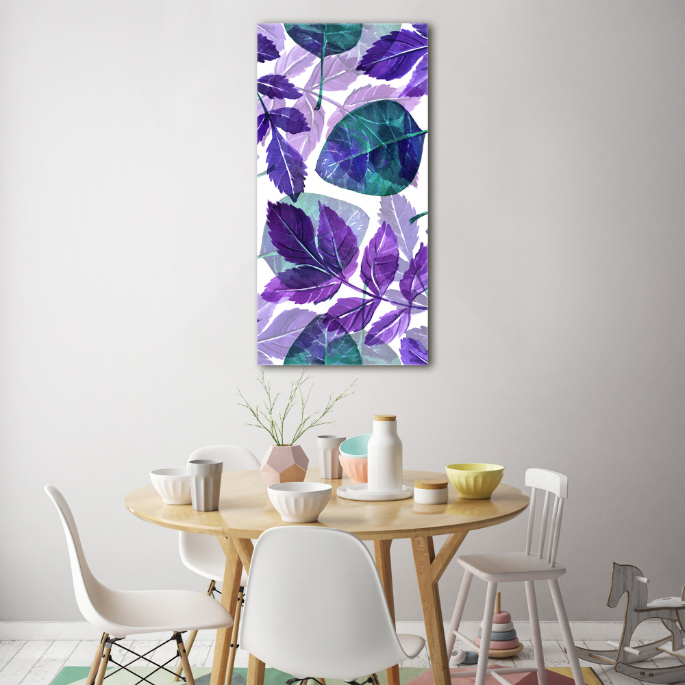 Tableau verre acrylique Les feuilles