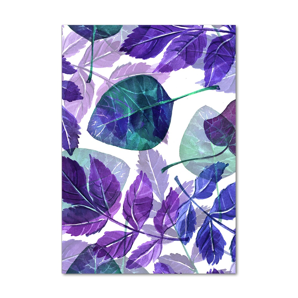 Tableau verre acrylique Les feuilles