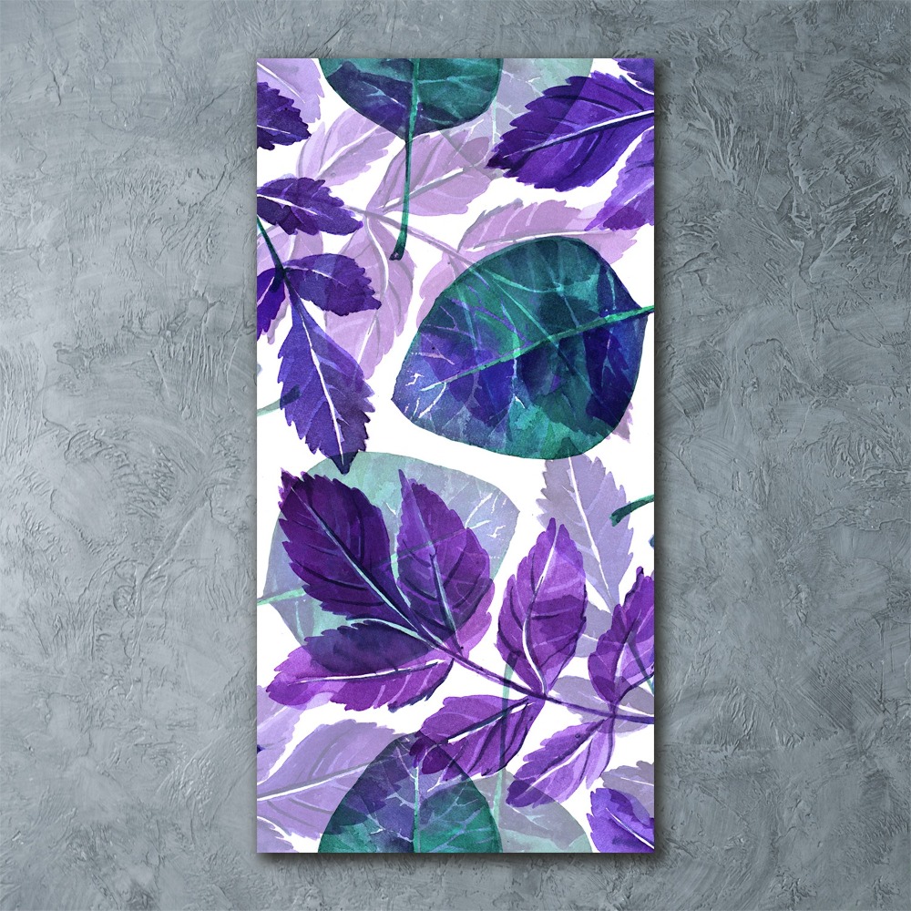 Tableau verre acrylique Les feuilles