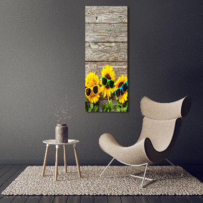 Tableau sur verre acrylique Verres de tournesol