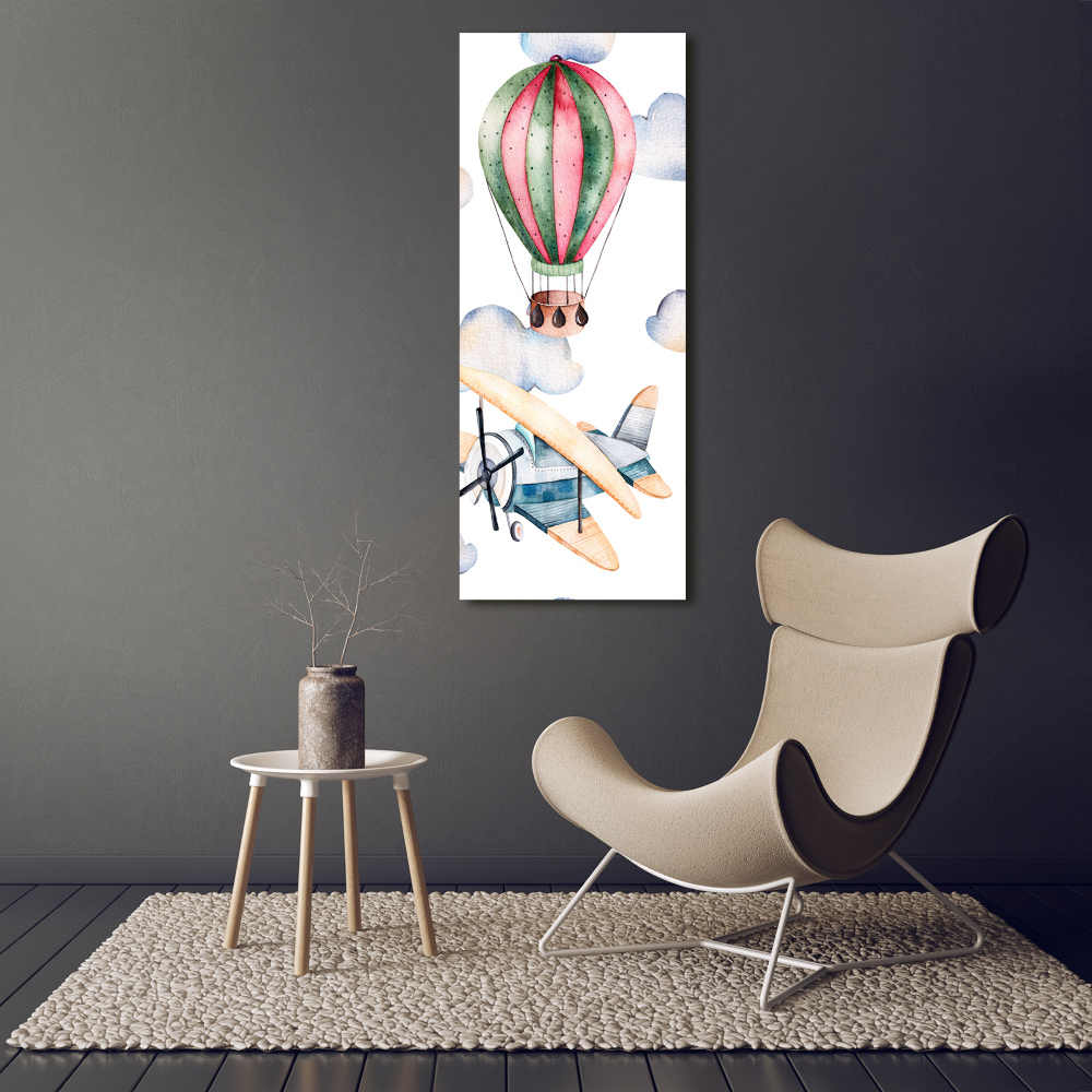 Tableau en acrylique Ballons et avions