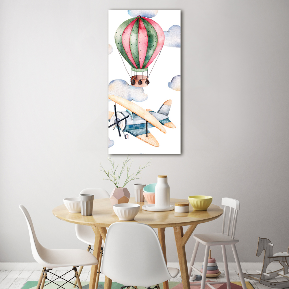 Tableau en acrylique Ballons et avions