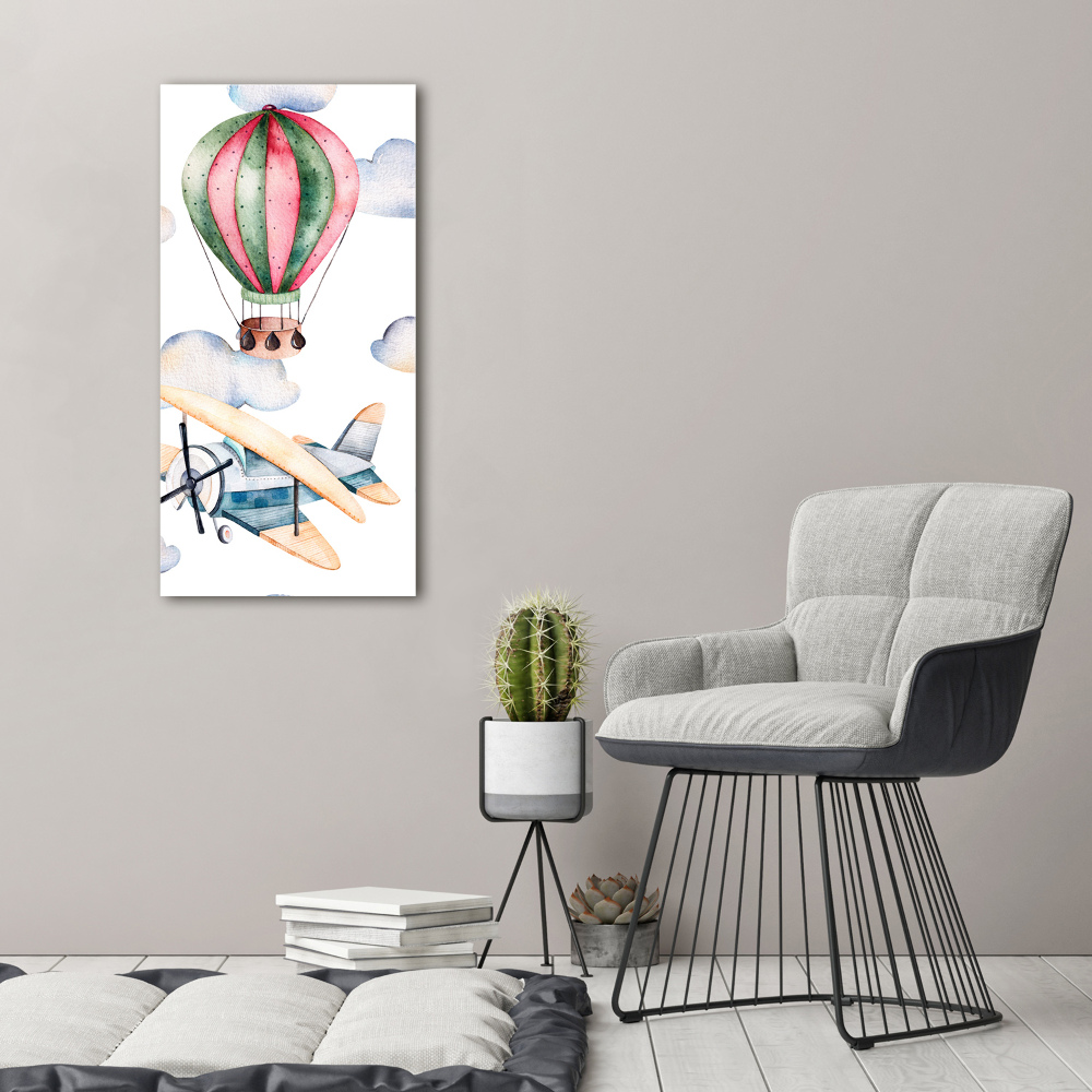 Tableau en acrylique Ballons et avions