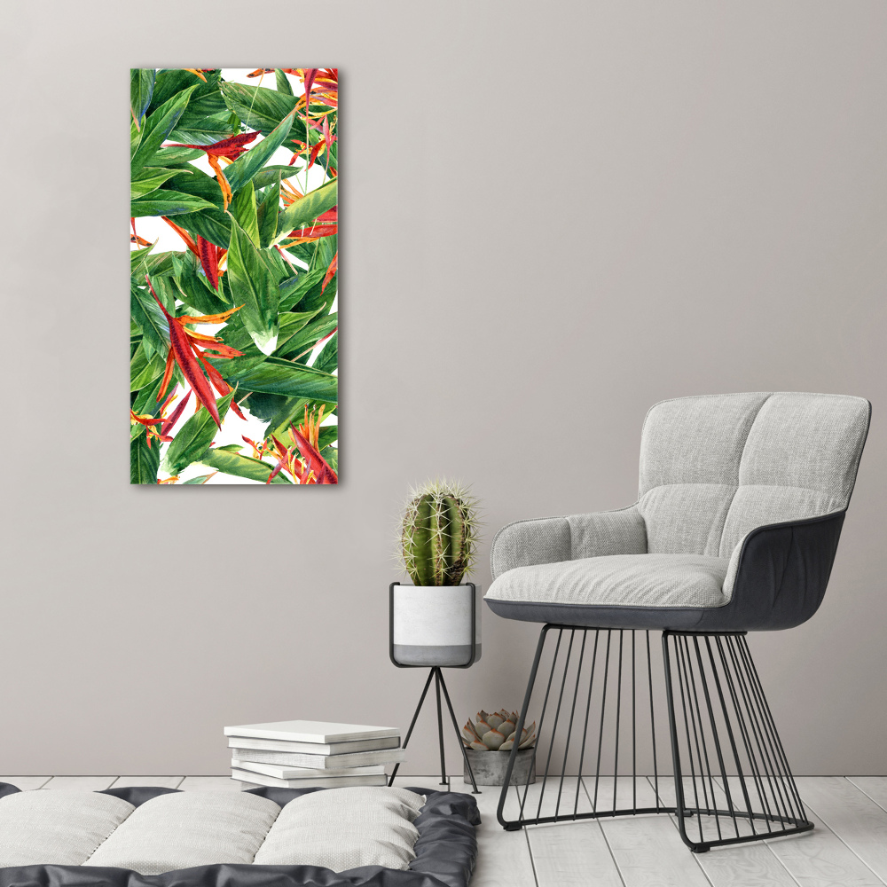 Tableau acrylique Strelitzia royale