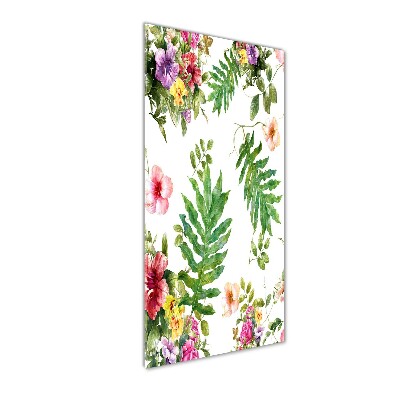 Tableau verre acrylique Les plantes tropicales