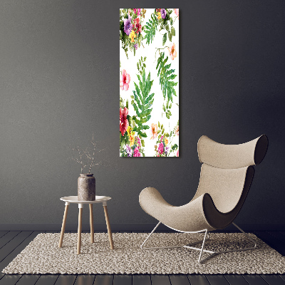 Tableau verre acrylique Les plantes tropicales