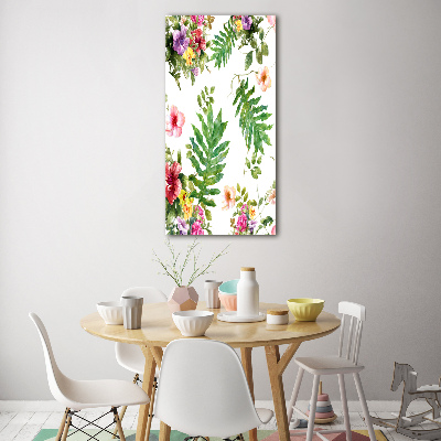 Tableau verre acrylique Les plantes tropicales