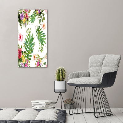 Tableau verre acrylique Les plantes tropicales