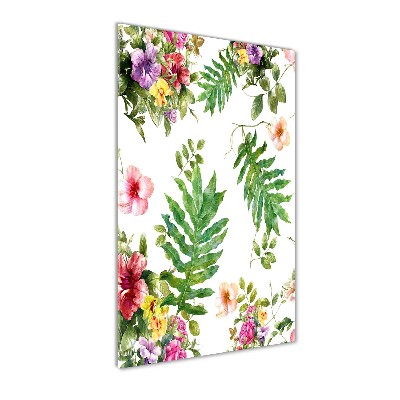 Tableau verre acrylique Les plantes tropicales