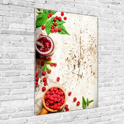 Tableau en acrylique Confiture de framboises