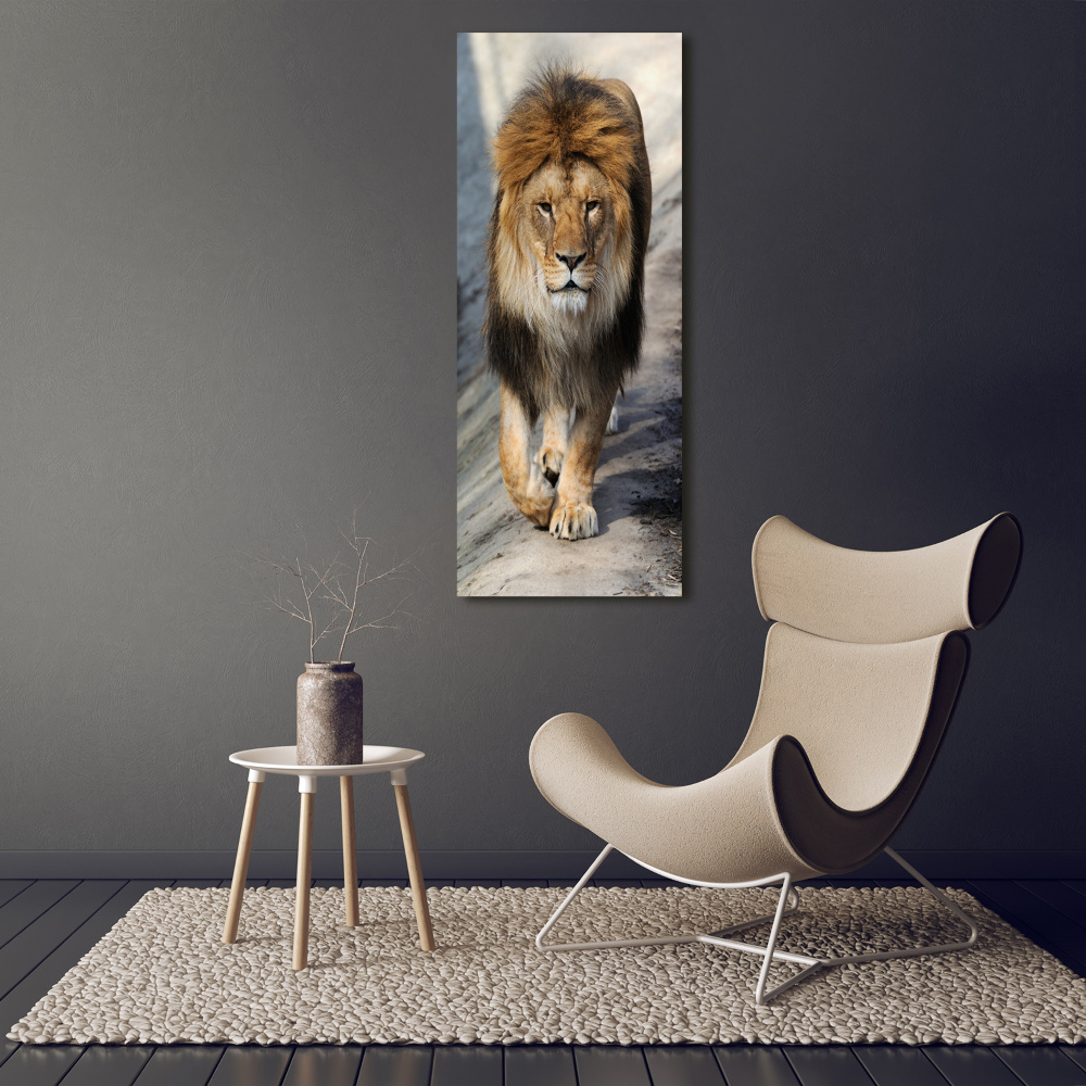 Tableau sur verre acrylique Lion