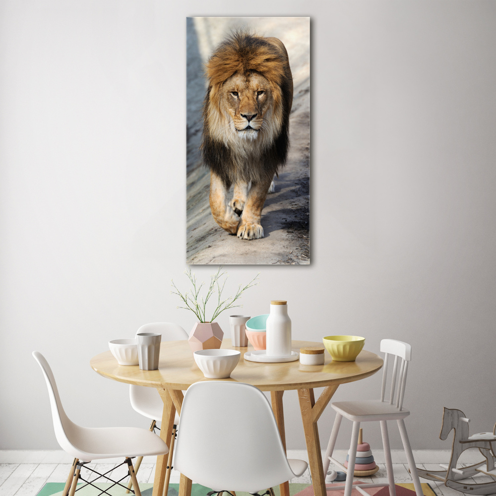 Tableau sur verre acrylique Lion