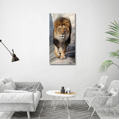 Tableau sur verre acrylique Lion