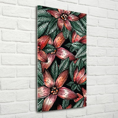 Acrylique tableau Les plantes tropicales