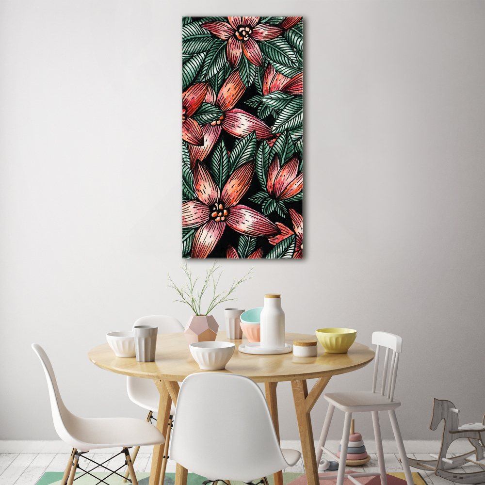 Acrylique tableau Les plantes tropicales