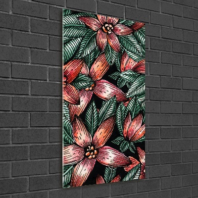 Acrylique tableau Les plantes tropicales