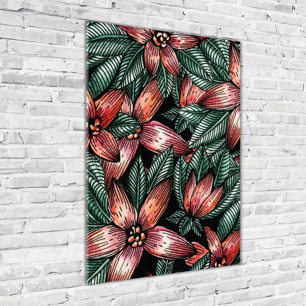 Acrylique tableau Les plantes tropicales