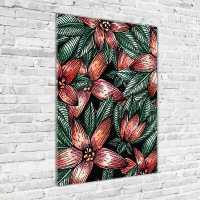 Acrylique tableau Les plantes tropicales