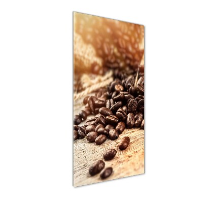 Tableau verre acrylique Grains de café