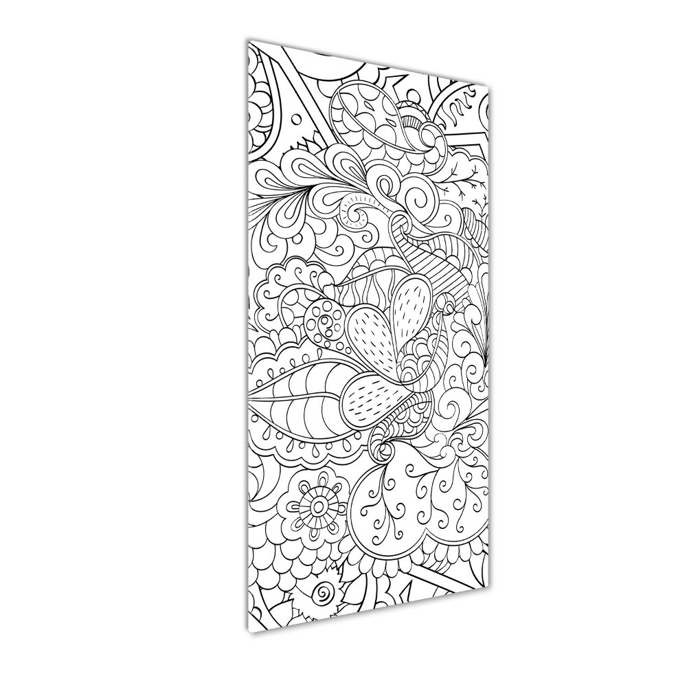 Tableau en acrylique Fond Zentangle