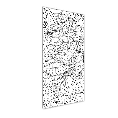 Tableau en acrylique Fond Zentangle