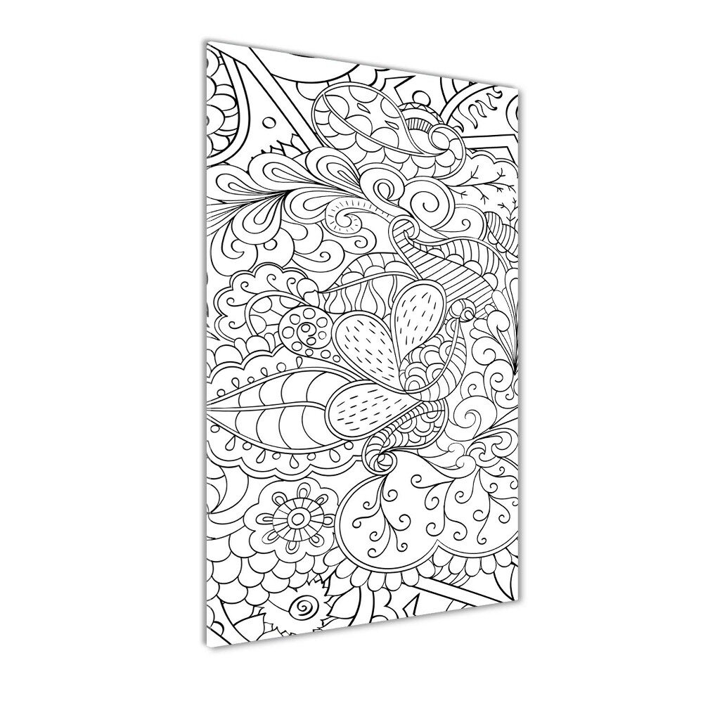 Tableau en acrylique Fond Zentangle