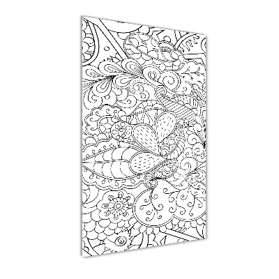 Tableau en acrylique Fond Zentangle