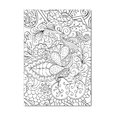 Tableau en acrylique Fond Zentangle