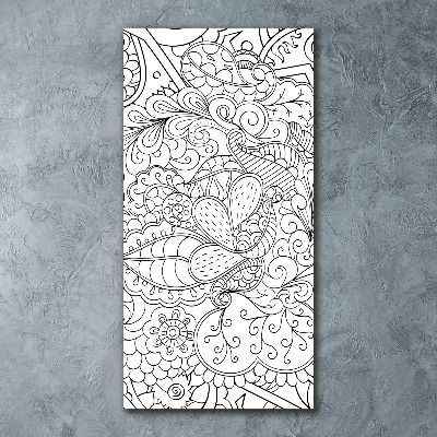 Tableau en acrylique Fond Zentangle