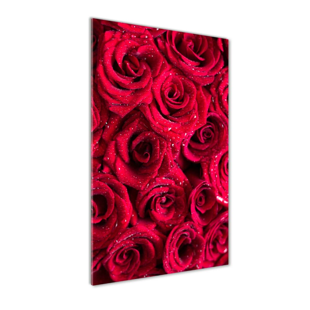 Tableau acrylique Roses rouges