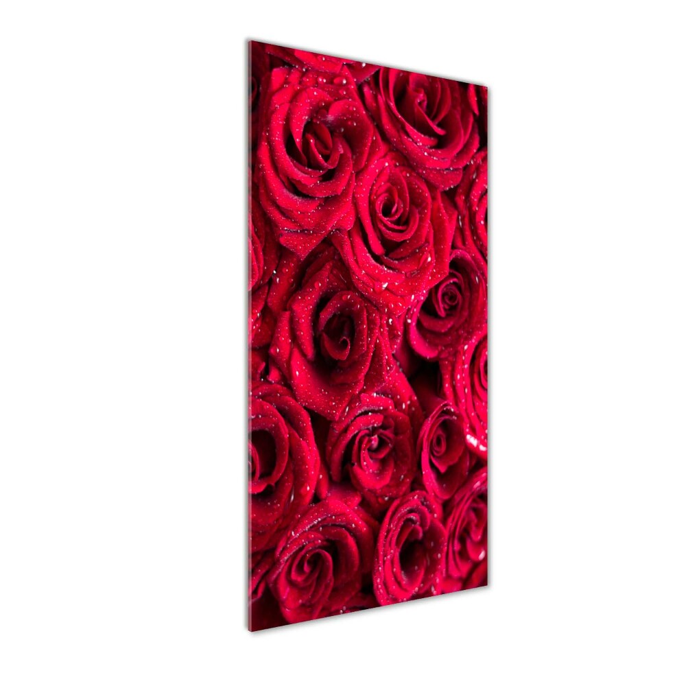 Tableau acrylique Roses rouges