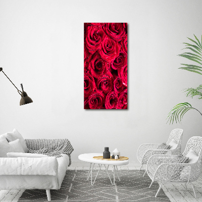 Tableau acrylique Roses rouges