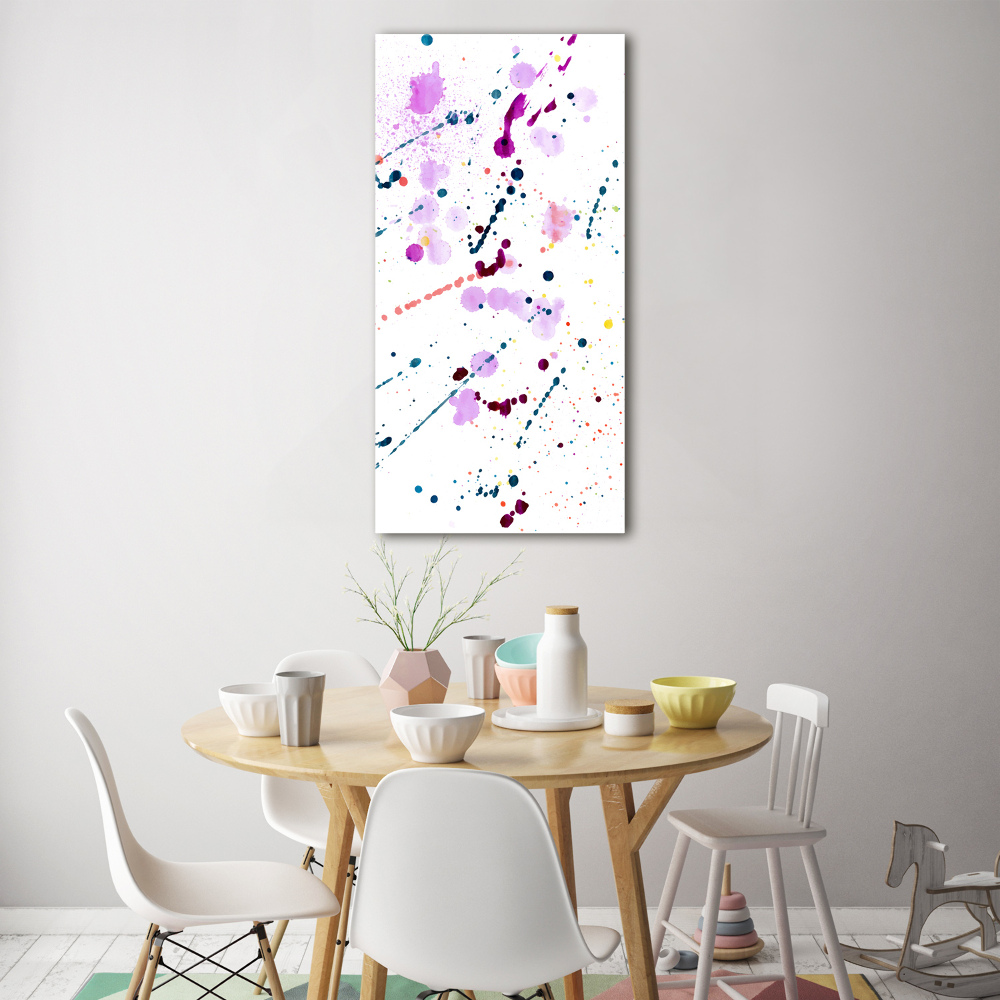 Tableau sur verre acrylique Taches de couleur