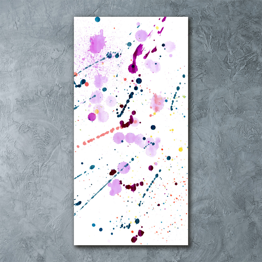 Tableau sur verre acrylique Taches de couleur