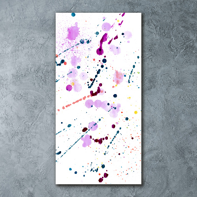 Tableau sur verre acrylique Taches de couleur