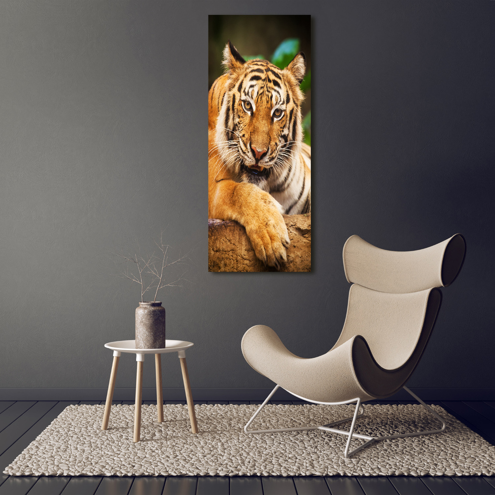 Tableau verre acrylique Tigre du Bengale