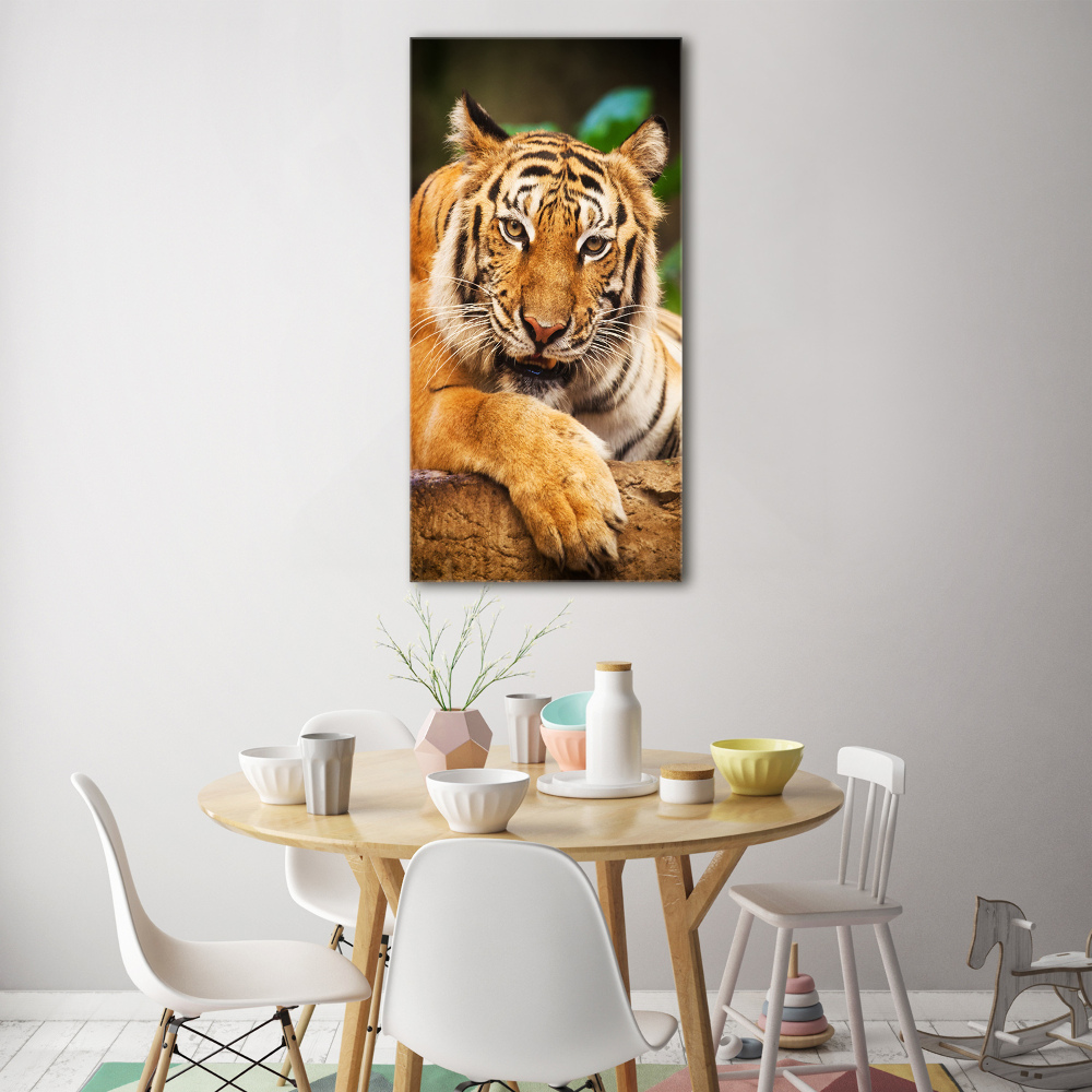 Tableau verre acrylique Tigre du Bengale