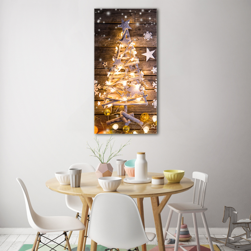 Acrylique tableau Arbre de Noël lumineux