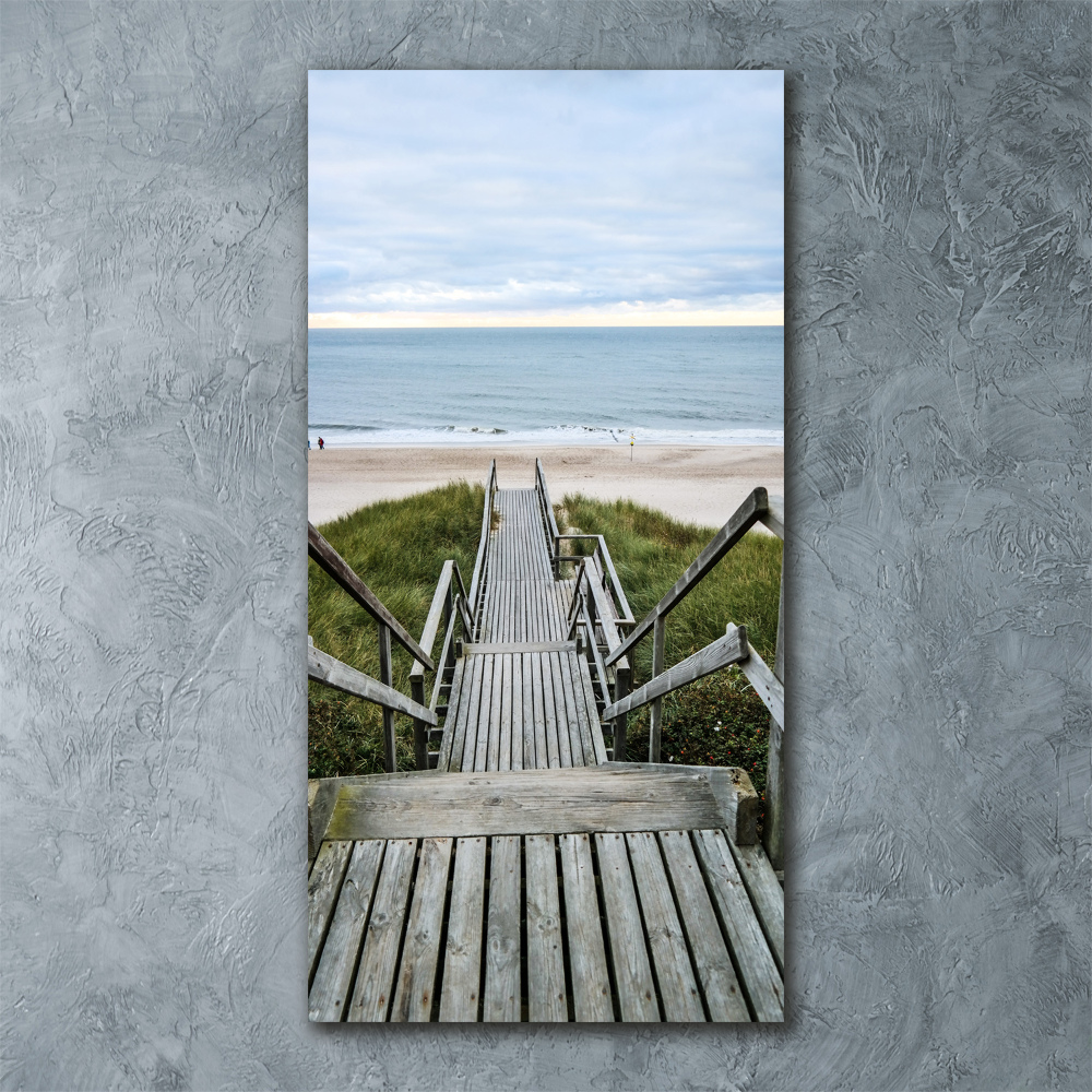 Tableau verre acrylique Chemin vers la plage