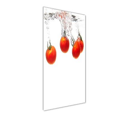 Tableau verre acrylique Tomates sous l'eau