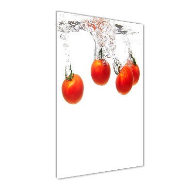 Tableau verre acrylique Tomates sous l'eau